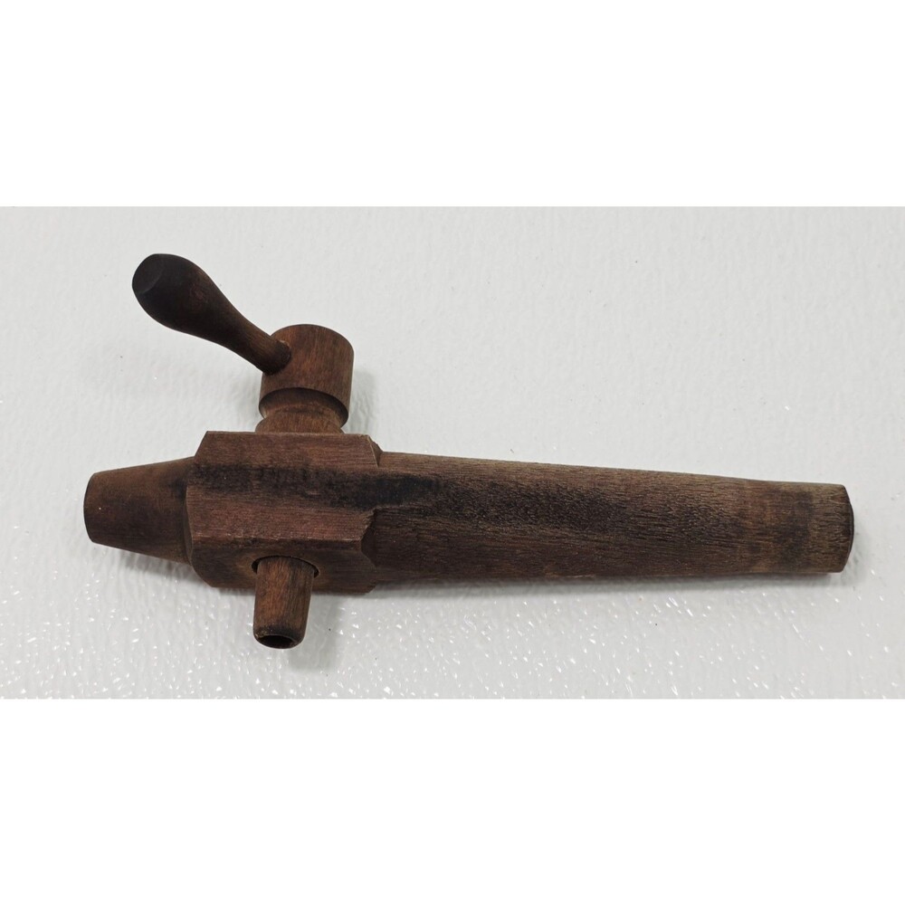 Vintage Wood Barrel Spigot Tap Primitive Rustic Farmhouse Keg Cider Whiskey